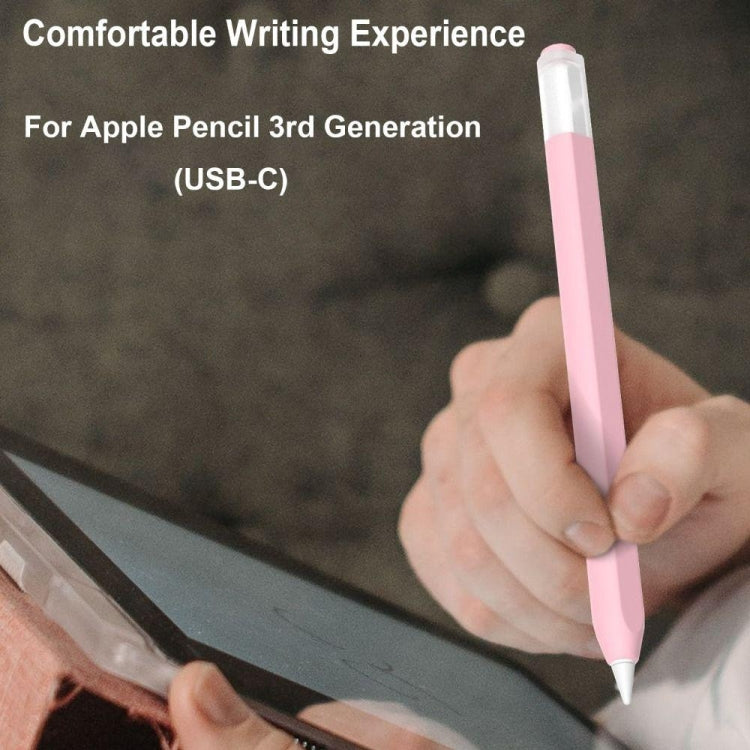 For Apple Pencil (USB-C) Jelly Silicone Stylus Pen Protective Cover(Pink) - Pencil Accessories by PMC Jewellery | Online Shopping South Africa | PMC Jewellery | Buy Now Pay Later Mobicred