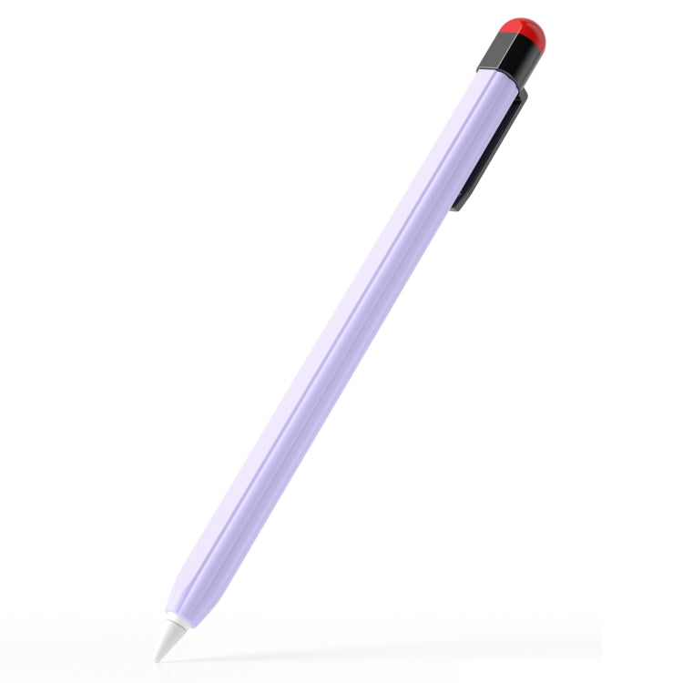 For Apple Pencil 2 Pen Clip Ultra Thin Series Stylus Pen Protective Case(Purple) - Pencil Accessories by PMC Jewellery | Online Shopping South Africa | PMC Jewellery | Buy Now Pay Later Mobicred