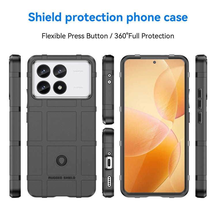 For Xiaomi Redmi K70 Full Coverage Shockproof TPU Phone Case(Black) - K70 Cases by PMC Jewellery | Online Shopping South Africa | PMC Jewellery | Buy Now Pay Later Mobicred