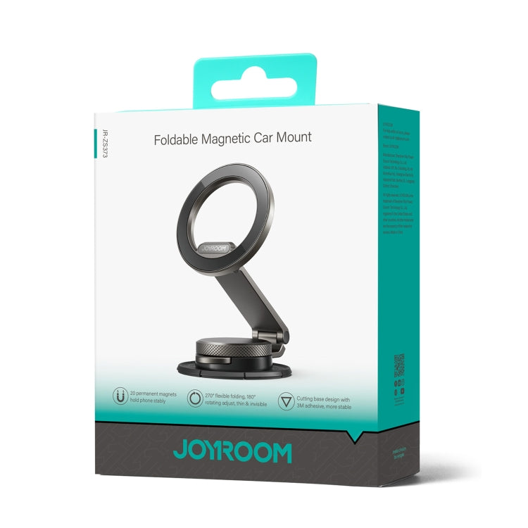 JOYROOM JR-ZS373 Foldable Magnetic Car Phone Holder(Silver) - Car Holders by JOYROOM | Online Shopping South Africa | PMC Jewellery | Buy Now Pay Later Mobicred