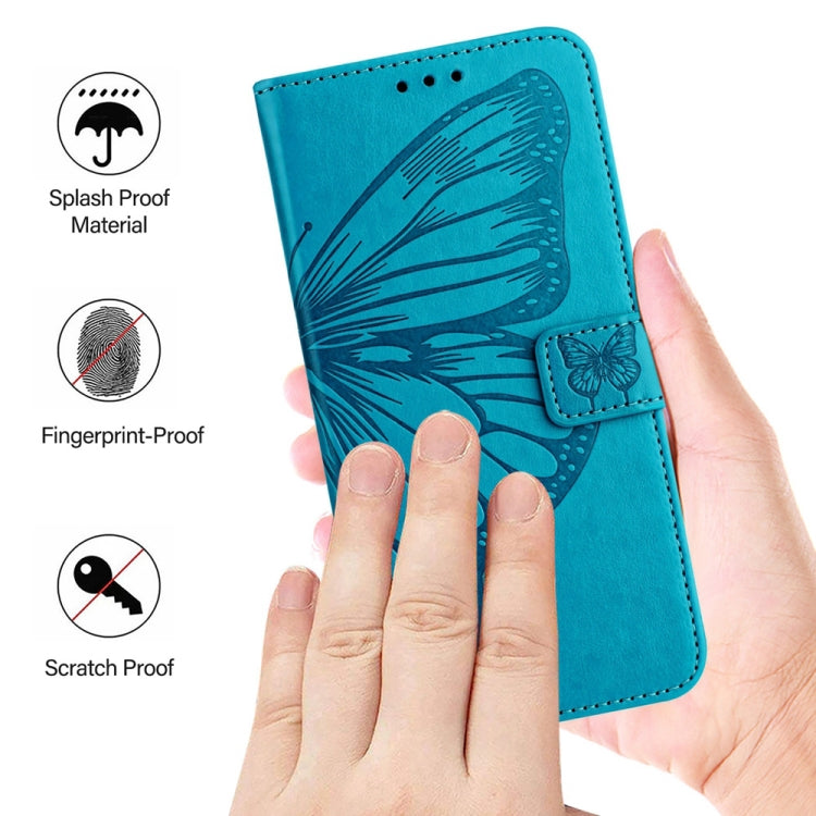 For Xiaomi Redmi K70 / K70 Pro Embossed Butterfly Leather Phone Case(Blue) - K70 Cases by PMC Jewellery | Online Shopping South Africa | PMC Jewellery | Buy Now Pay Later Mobicred