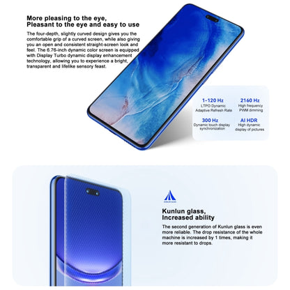 Huawei nova 12 Ultra, 12GB+1TB, Screen Fingerprint Identification, 6.76 inch HarmonyOS 4.0 Octa Core, Network: 4G, NFC, OTG, Not Support Google Play(Blue) - Huawei Mate & P by Huawei | Online Shopping South Africa | PMC Jewellery