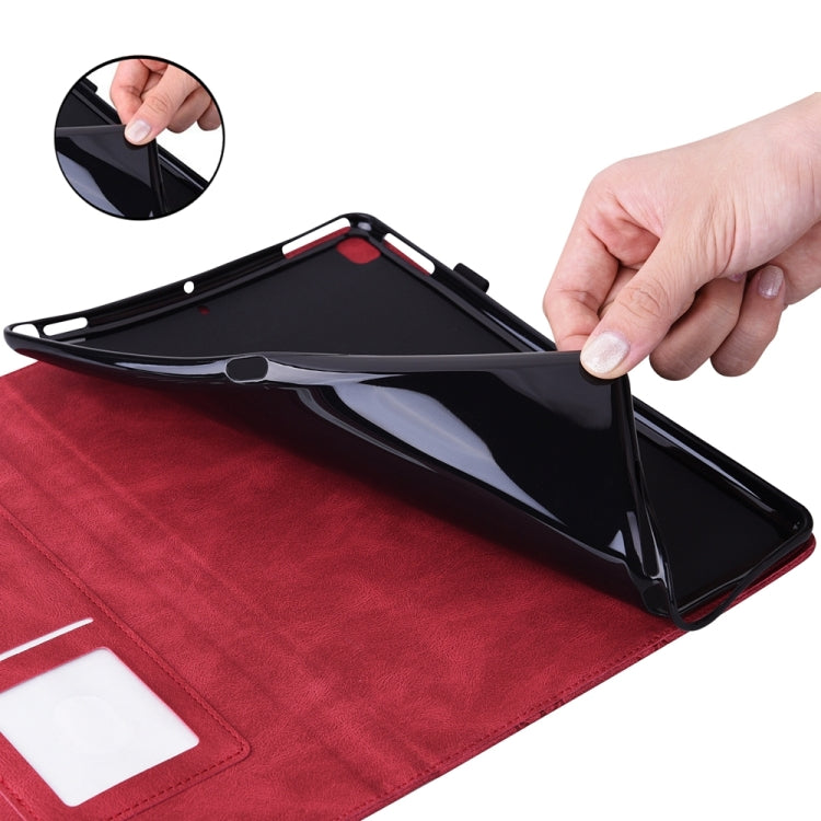 For iPad Pro 13 2024 Big Butterfly Embossed Leather Tablet Case(Red) - iPad Pro 13 2024 Cases by PMC TechLife | Online Shopping South Africa | PMC TechLife | Buy Now Pay Later Mobicred