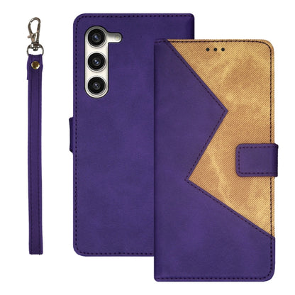 For Samsung Galaxy S24+ 5G idewei Two-color Splicing Leather Phone Case(Purple) - Galaxy S24+ 5G Cases by idewei | Online Shopping South Africa | PMC Jewellery | Buy Now Pay Later Mobicred