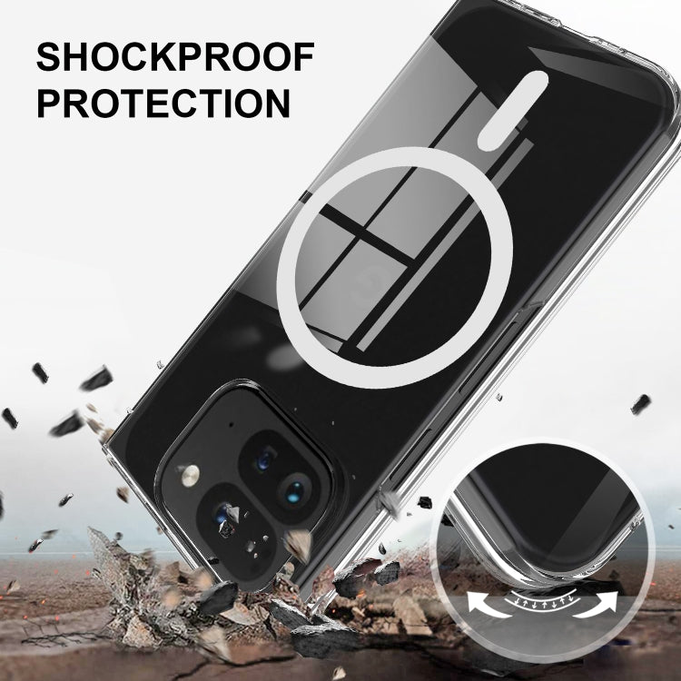 For Google Pixel 9 Pro Fold Scratchproof PC Transparent MagSafe Phone Case - Google Cases by PMC TechLife | Online Shopping South Africa | PMC TechLife | Buy Now Pay Later Mobicred