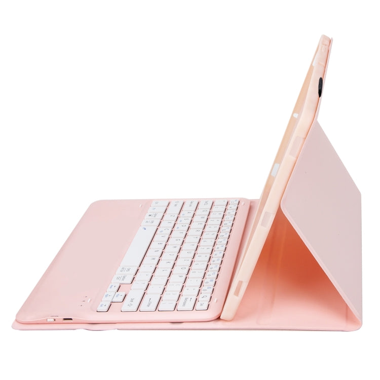 For Honor Pad 9 AH19 TPU Ultra-thin Detachable Bluetooth Keyboard Tablet Leather Case(Pink) - Huawei Keyboard by PMC TechLife | Online Shopping South Africa | PMC TechLife