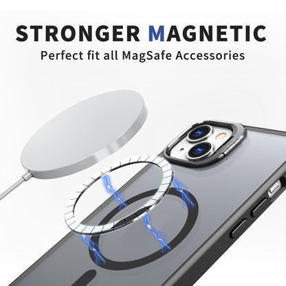 For iPhone 11 Metal Invisible Camera Holder MagSafe Magnetic Phone Case(Black) - iPhone 11 Cases by PMC Jewellery | Online Shopping South Africa | PMC Jewellery