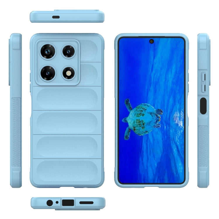 For Infinix Note 30 Pro X6788 Magic Shield TPU + Flannel Phone Case(Light Blue) - Infinix Cases by PMC Jewellery | Online Shopping South Africa | PMC Jewellery | Buy Now Pay Later Mobicred