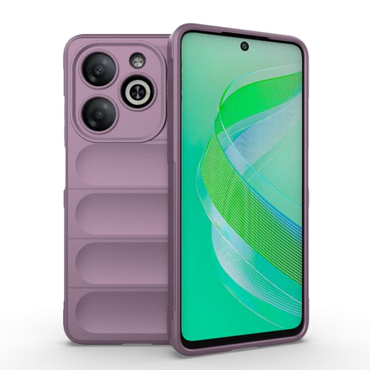 For Infinix Smart 8 Magic Shield TPU + Flannel Phone Case(Purple) - Infinix Cases by PMC Jewellery | Online Shopping South Africa | PMC Jewellery | Buy Now Pay Later Mobicred