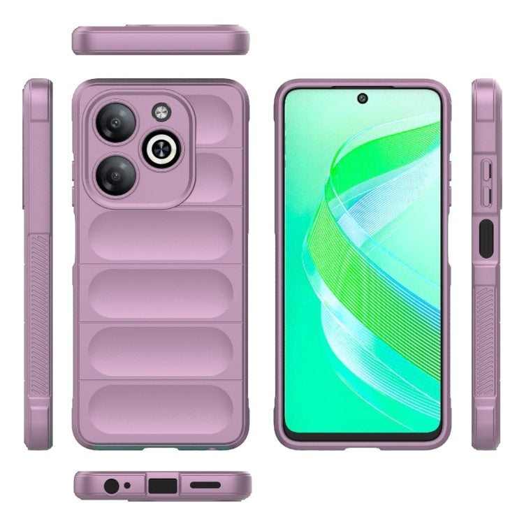 For Infinix Smart 8 Magic Shield TPU + Flannel Phone Case(Purple) - Infinix Cases by PMC TechLife | Online Shopping South Africa | PMC TechLife | Buy Now Pay Later Mobicred
