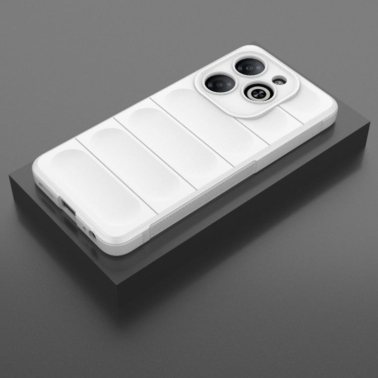 For Infinix Smart 8 Magic Shield TPU + Flannel Phone Case(White) - Infinix Cases by PMC TechLife | Online Shopping South Africa | PMC TechLife | Buy Now Pay Later Mobicred