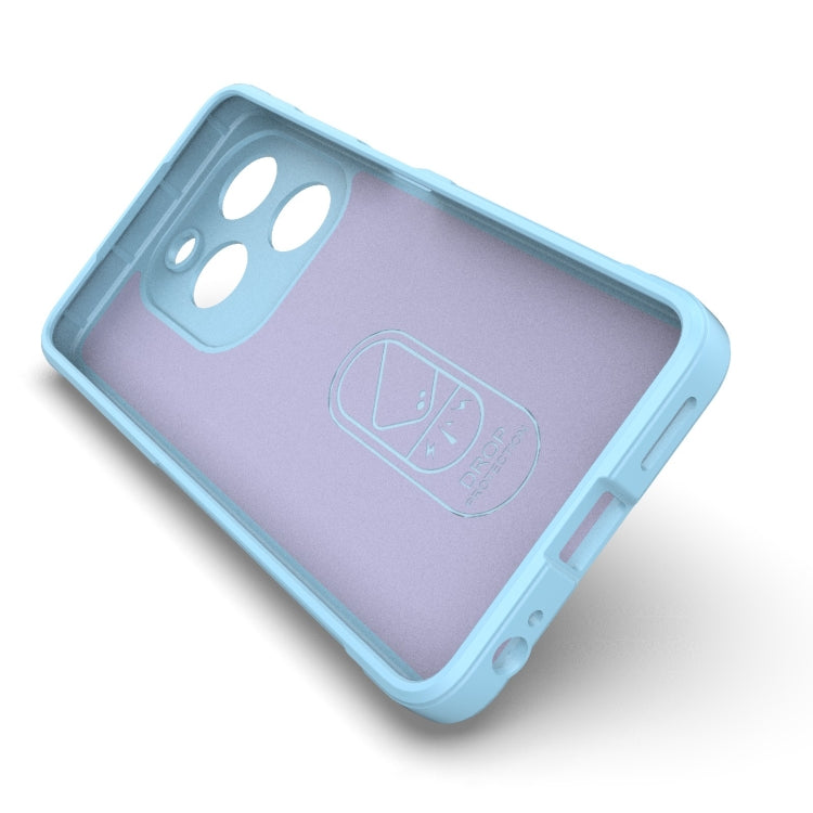 For Infinix Smart 8 Magic Shield TPU + Flannel Phone Case(White) - Infinix Cases by PMC TechLife | Online Shopping South Africa | PMC TechLife | Buy Now Pay Later Mobicred