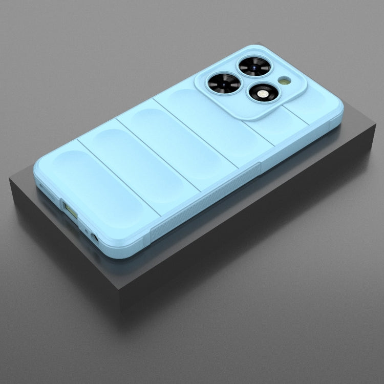 For Tecno Spark Go 2024 / 20C / Pop 8 Magic Shield TPU + Flannel Phone Case(Light Blue) - Tecno Cases by PMC Jewellery | Online Shopping South Africa | PMC Jewellery | Buy Now Pay Later Mobicred