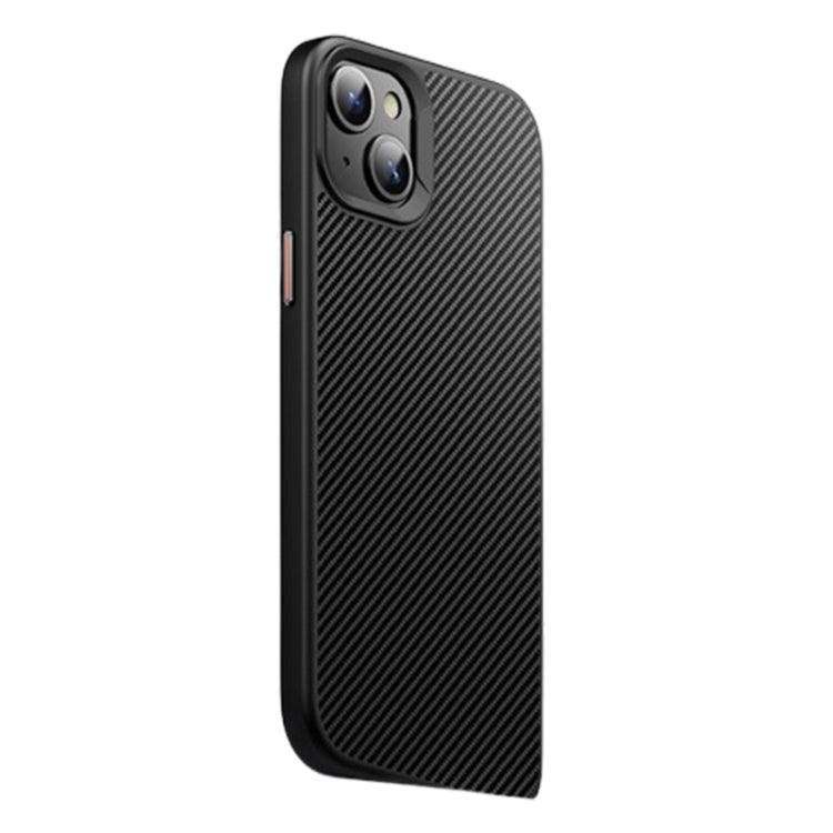 For iPhone 15 Plus MagSafe Kevlar Fiber Shockproof Phone Case(Black) - iPhone 15 Plus Cases by PMC Jewellery | Online Shopping South Africa | PMC Jewellery