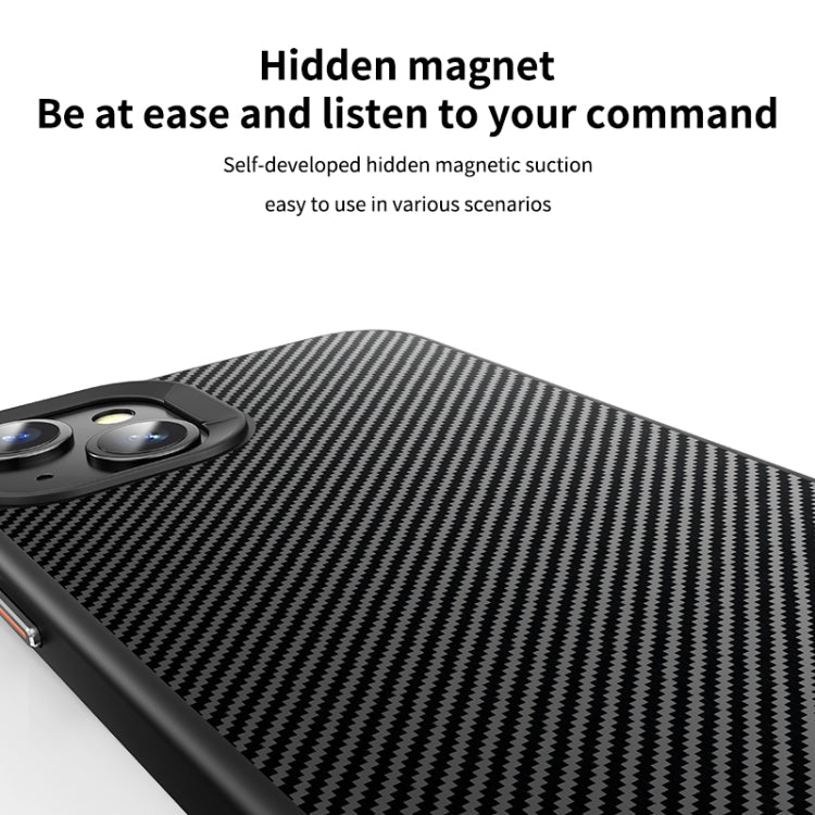 For iPhone 15 Plus MagSafe Kevlar Fiber Shockproof Phone Case(Black) - iPhone 15 Plus Cases by PMC TechLife | Online Shopping South Africa | PMC TechLife