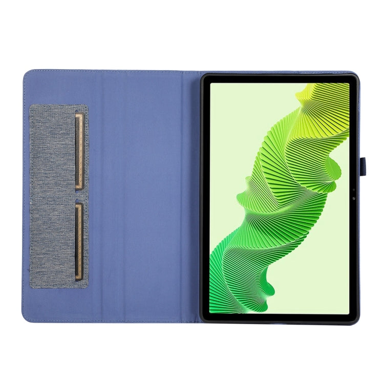 For Honor MagicPad 2 12.3 Fabric Texture Horizontal Flip Leather Tablet Case(Blue) - Honor by PMC TechLife | Online Shopping South Africa | PMC TechLife | Buy Now Pay Later Mobicred