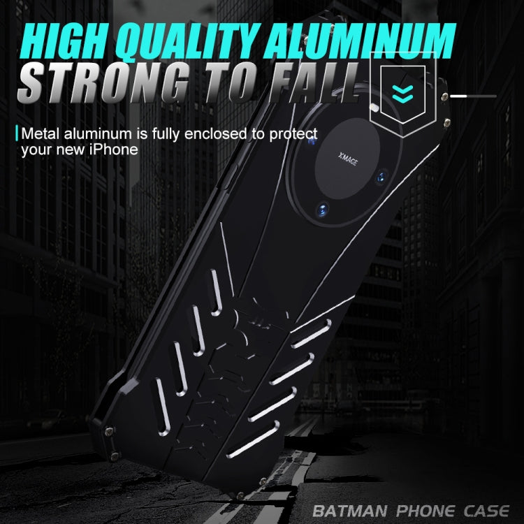 For Huawei Mate 60 R-JUST Batman Metal Mobile Phone Protective Case(Black) - Huawei Cases by R-JUST | Online Shopping South Africa | PMC Jewellery