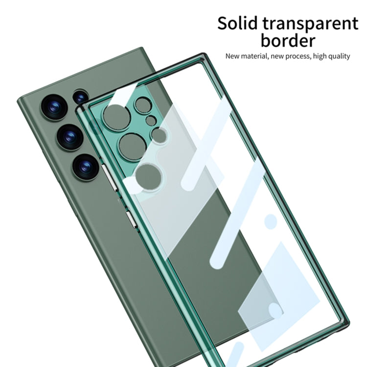 For Samsung Galaxy S24 Ultra 5G GKK Space Frame Transparent PC + TPU Phone Case(Transparent) - Galaxy S24 Ultra 5G Cases by GKK | Online Shopping South Africa | PMC Jewellery | Buy Now Pay Later Mobicred