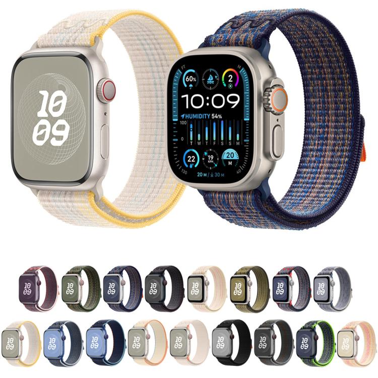 For Apple Watch Series 6 40mm Loop Nylon Watch Band(Starlight) - free shipping - PMC TechLife - Order now!