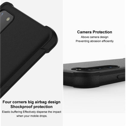 For Honor X9b 5G / Magic6 Lite 5G imak Shockproof Airbag TPU Phone Case(Matte Black) - Honor Cases by imak | Online Shopping South Africa | PMC Jewellery | Buy Now Pay Later Mobicred