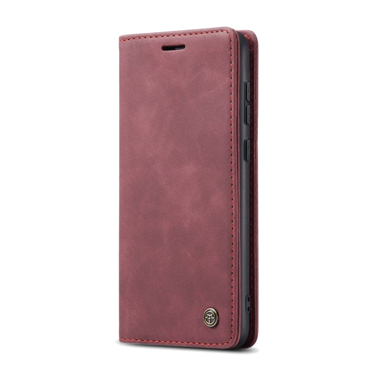 For OnePlus 12 CaseMe 013 Retro Frosted Flip Leather Phone Case(Wine Red) - OnePlus Cases by CaseMe | Online Shopping South Africa | PMC Jewellery | Buy Now Pay Later Mobicred