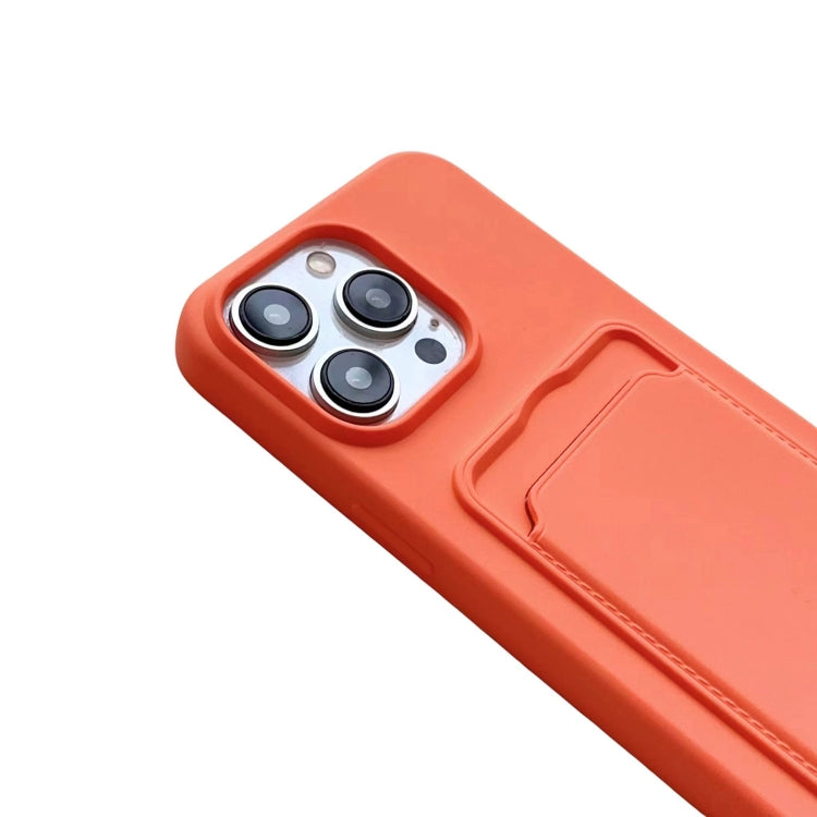 For iPhone 16 Pro Card Slot Liquid Silicone Phone Case with Lanyard(White) - iPhone 16 Pro Cases by PMC TechLife | Online Shopping South Africa | PMC TechLife | Buy Now Pay Later Mobicred