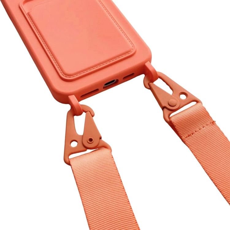 For iPhone 16 Plus Card Slot Liquid Silicone Phone Case with Lanyard(Royal Blue) - iPhone 16 Plus Cases by PMC TechLife | Online Shopping South Africa | PMC TechLife | Buy Now Pay Later Mobicred