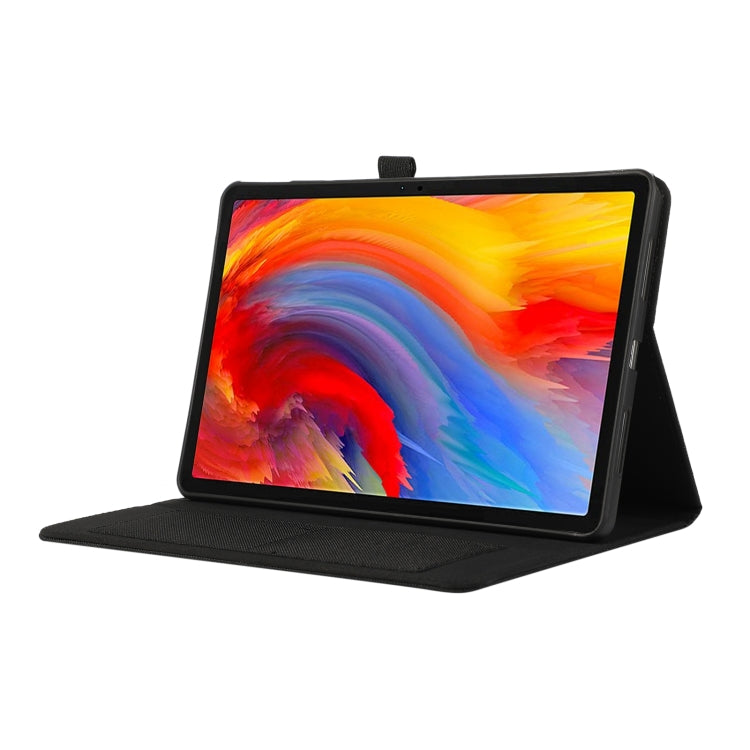 For Lenovo Tab M11 / Xiaoxin Pad 11 2024 Fabric Texture Horizontal Flip Leather Tablet Case(Black) - free shipping - PMC Jewellery - Order now!