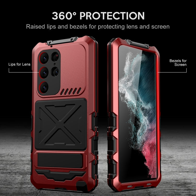 For Samsung Galaxy S24 Ultra 5G R-JUST Life Waterproof Dustproof Shockproof Phone Case(Red) - Galaxy S24 Ultra 5G Cases by R-JUST | Online Shopping South Africa | PMC Jewellery