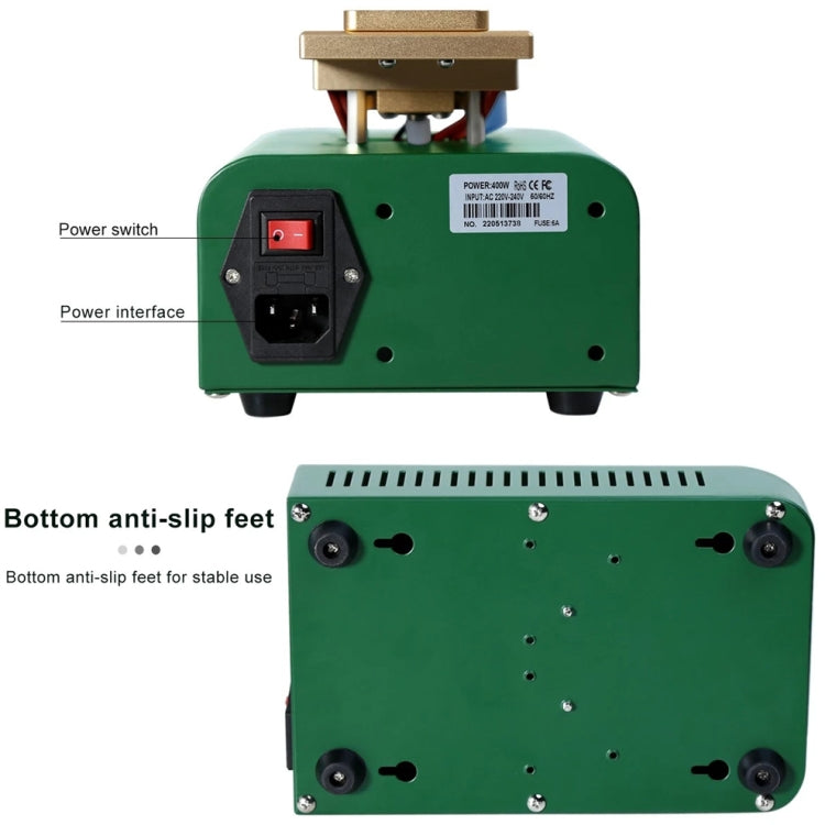 BEST B-918A 7 inch 110V Vacuum Pump LCD Screen Rotary Heating Platform Separator, US Plug - Separation Equipment by BEST | Online Shopping South Africa | PMC Jewellery