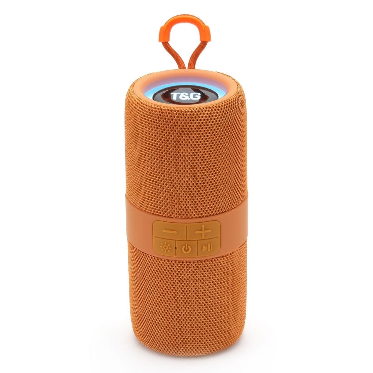 T&G TG-671 Portable Wireless 3D Stereo Subwoofer Speaker with FM/USB/LED(Orange) - Desktop Speaker by T&G | Online Shopping South Africa | PMC Jewellery | Buy Now Pay Later Mobicred