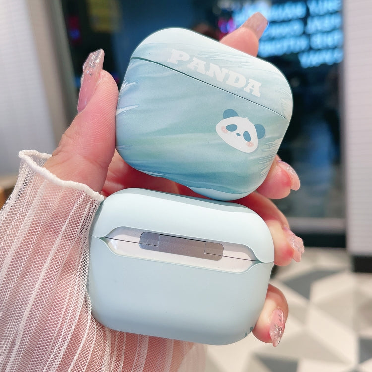 For AirPods 1/2 Panda PC Matte Earphone Protective Case - For AirPods 1/2 by PMC Jewellery | Online Shopping South Africa | PMC Jewellery | Buy Now Pay Later Mobicred