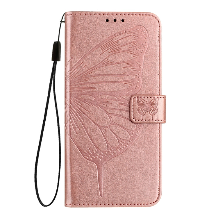 For Google Pixel 9 Pro XL Embossed Butterfly Leather Phone Case(Rose Gold) - Google Cases by PMC Jewellery | Online Shopping South Africa | PMC Jewellery | Buy Now Pay Later Mobicred