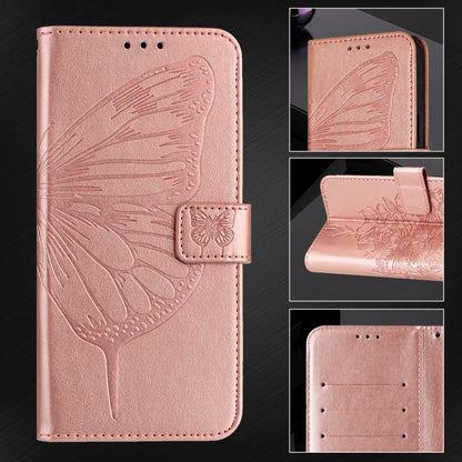 For Google Pixel 9 Pro XL Embossed Butterfly Leather Phone Case(Rose Gold) - Google Cases by PMC Jewellery | Online Shopping South Africa | PMC Jewellery | Buy Now Pay Later Mobicred