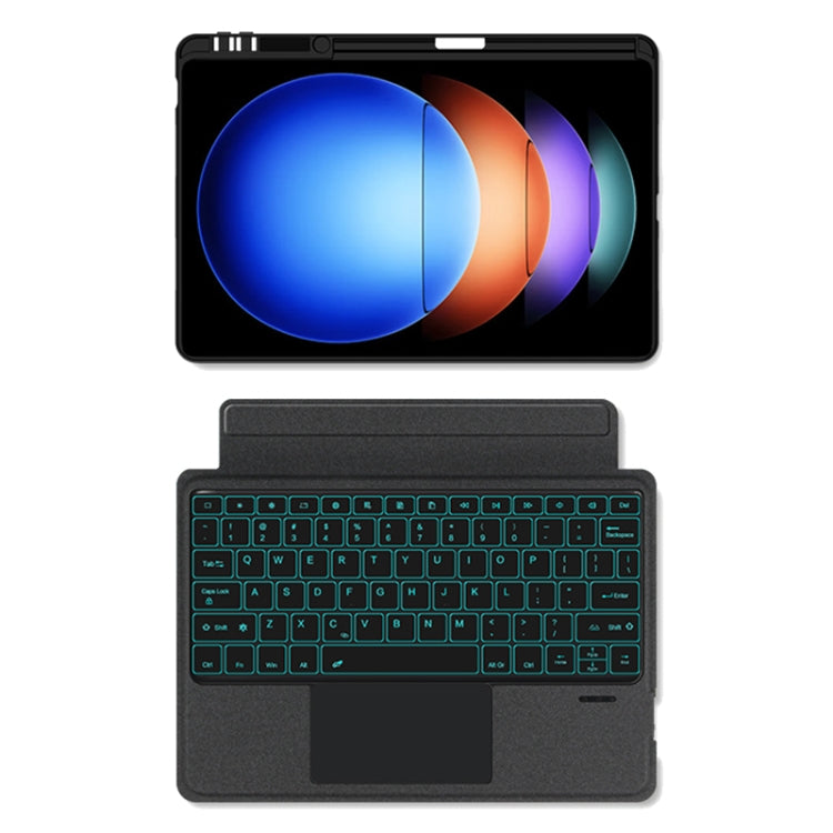 For Xiaomi Pad 6S Pro 12.4 inch Split Bluetooth Keyboard Leather Tablet Case(Black) - Others Keyboard by PMC TechLife | Online Shopping South Africa | PMC TechLife