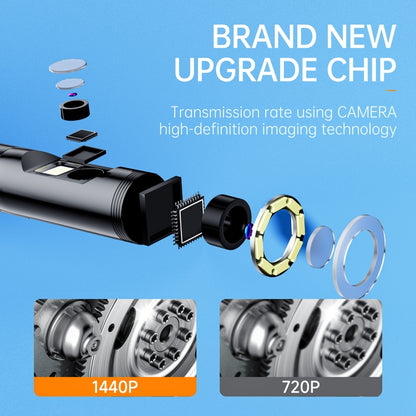 AN112 8mm Double Lenses HD Industry Endoscope Type-C + Micro USB + 8 Pin Connection, Length:3.5m Hard Tube -  by PMC Jewellery | Online Shopping South Africa | PMC Jewellery | Buy Now Pay Later Mobicred