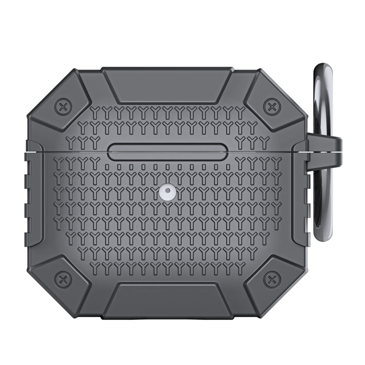 For AirPods 3 Wireless Earphones Shockproof Armor Protective Case(Grey) - For AirPods 3 by PMC Jewellery | Online Shopping South Africa | PMC Jewellery | Buy Now Pay Later Mobicred