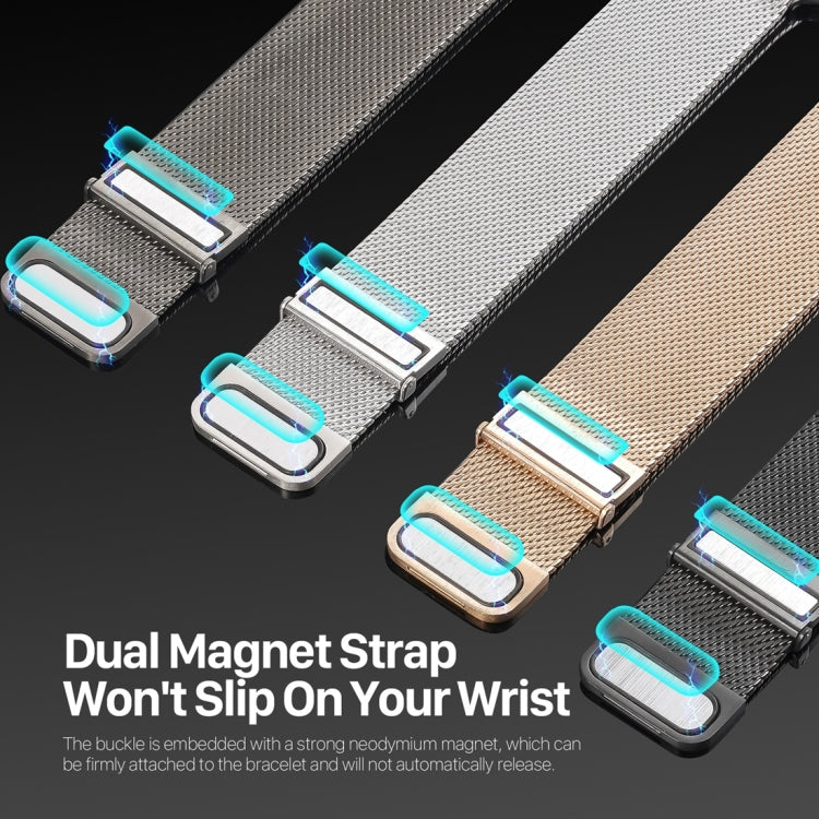 For Apple Watch Ultra 2 49mm DUX DUCIS Milanese Pro Series Stainless Steel Watch Band(Black) - Watch Bands by DUX DUCIS | Online Shopping South Africa | PMC Jewellery