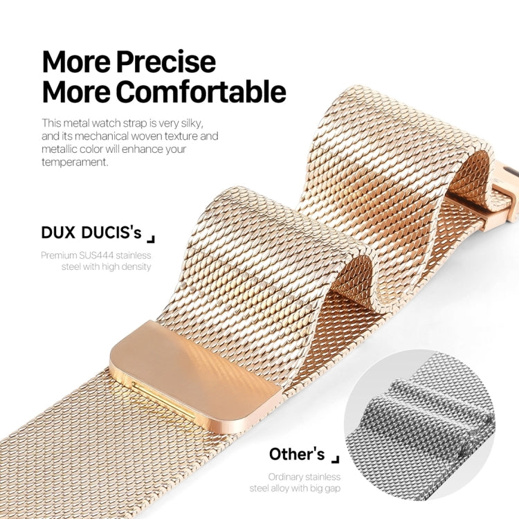 For Apple Watch Series 9 41mm DUX DUCIS Milanese Pro Series Stainless Steel Watch Band(Gold) - Watch Bands by DUX DUCIS | Online Shopping South Africa | PMC Jewellery