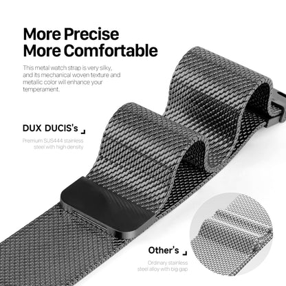 For Apple Watch Series 8 45mm DUX DUCIS Milanese Pro Series Stainless Steel Watch Band(Black) - Watch Bands by DUX DUCIS | Online Shopping South Africa | PMC Jewellery