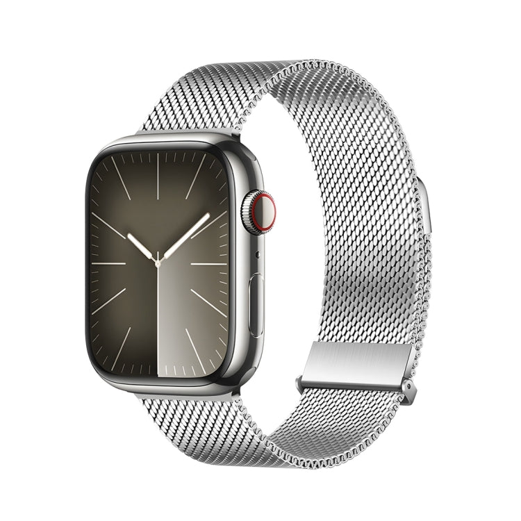 For Apple Watch SE 2022 40mm DUX DUCIS Milanese Pro Series Stainless Steel Watch Band(Silver) - Watch Bands by DUX DUCIS | Online Shopping South Africa | PMC Jewellery