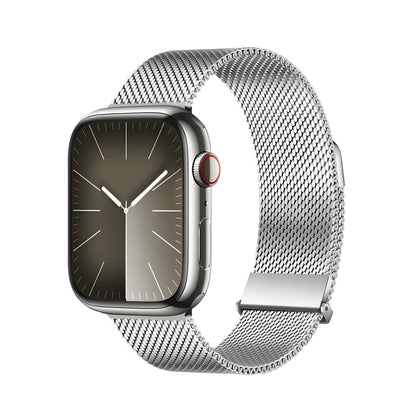 For Apple Watch Series 4 44mm DUX DUCIS Milanese Pro Series Stainless Steel Watch Band(Silver) - Watch Bands by DUX DUCIS | Online Shopping South Africa | PMC Jewellery