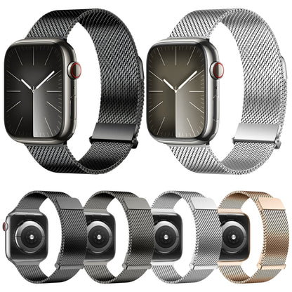 For Apple Watch Series 4 44mm DUX DUCIS Milanese Pro Series Stainless Steel Watch Band(Silver) - Watch Bands by DUX DUCIS | Online Shopping South Africa | PMC Jewellery