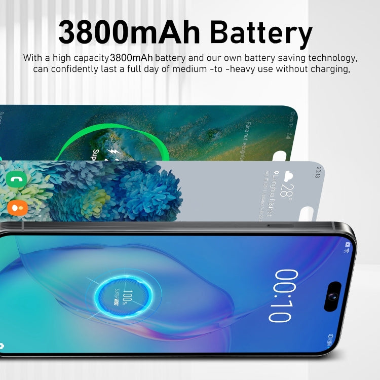 i15 Pro Max / VD1, 3GB+32GB, 6.79 inch Screen, Face Identification, Android 8.1 MTK6753 Octa Core, Network: 4G, Dual SIM(Black) -  by PMC TechLife | Online Shopping South Africa | PMC TechLife