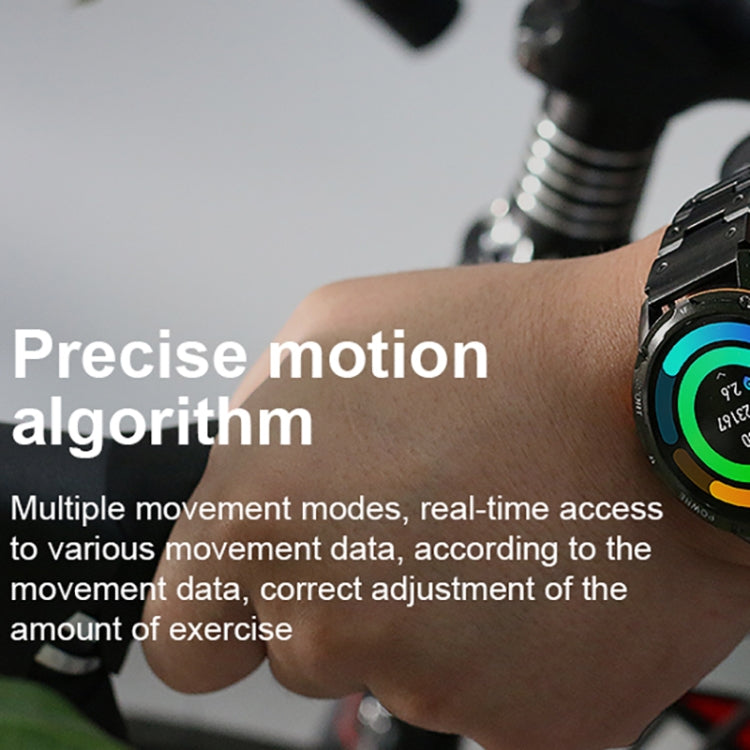 LEMFO AK59 1.43 inch AMLOED Round Screen Silicone Strap Smart Watch(Black) - free shipping - PMC TechLife - Order now!