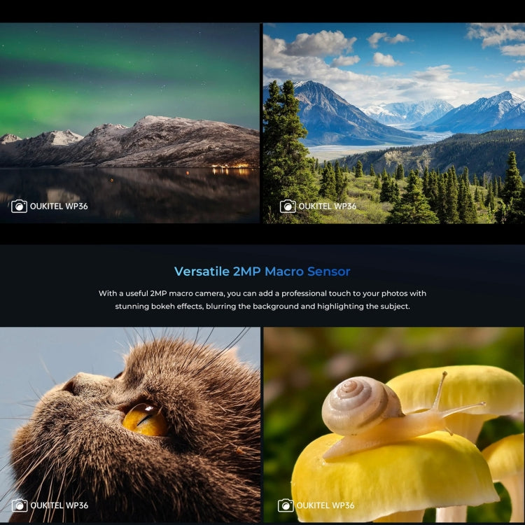 Oukitel WP36, 8GB+128GB, IP68/IP69K, Fingerprint Identification, 10600mAh, 6.52 inch MediaTek MT8788 Octa Core, NFC, OTG, Network: 4G(Black) - OUKITEL by OUKITEL | Online Shopping South Africa | PMC Jewellery | Buy Now Pay Later Mobicred