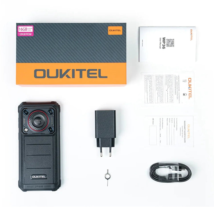 Oukitel WP36, 8GB+128GB, IP68/IP69K, Fingerprint Identification, 10600mAh, 6.52 inch MediaTek MT8788 Octa Core, NFC, OTG, Network: 4G(Black) - OUKITEL by OUKITEL | Online Shopping South Africa | PMC Jewellery | Buy Now Pay Later Mobicred