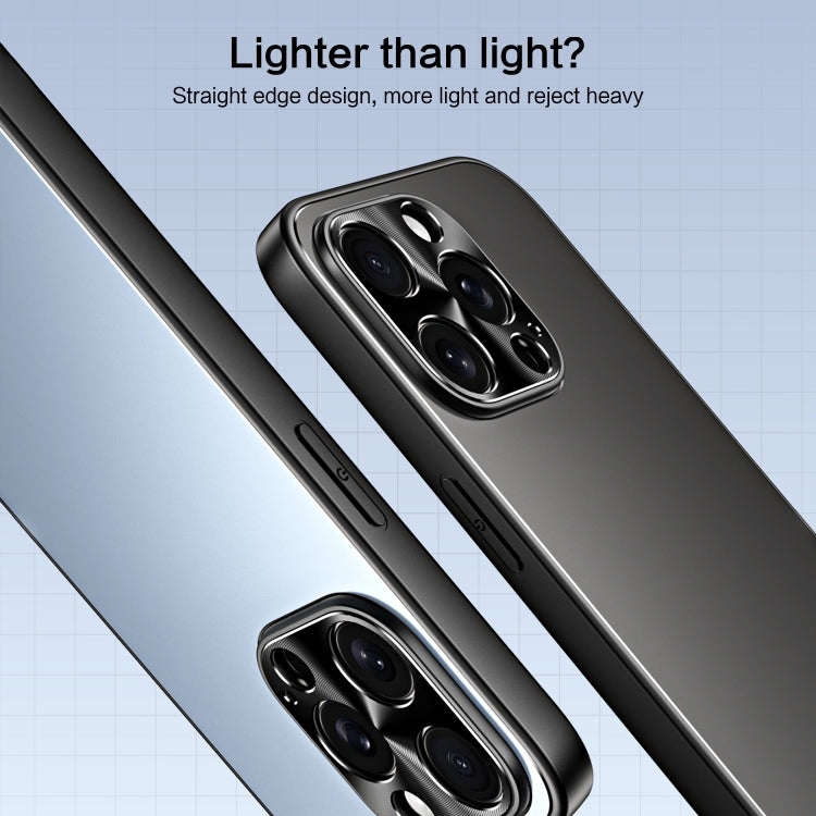 For iPhone 14 Pro R-JUST RJ-61 Electroplating Frosted TPU + PC Phone Case(Blue) - iPhone 14 Pro Cases by R-JUST | Online Shopping South Africa | PMC TechLife
