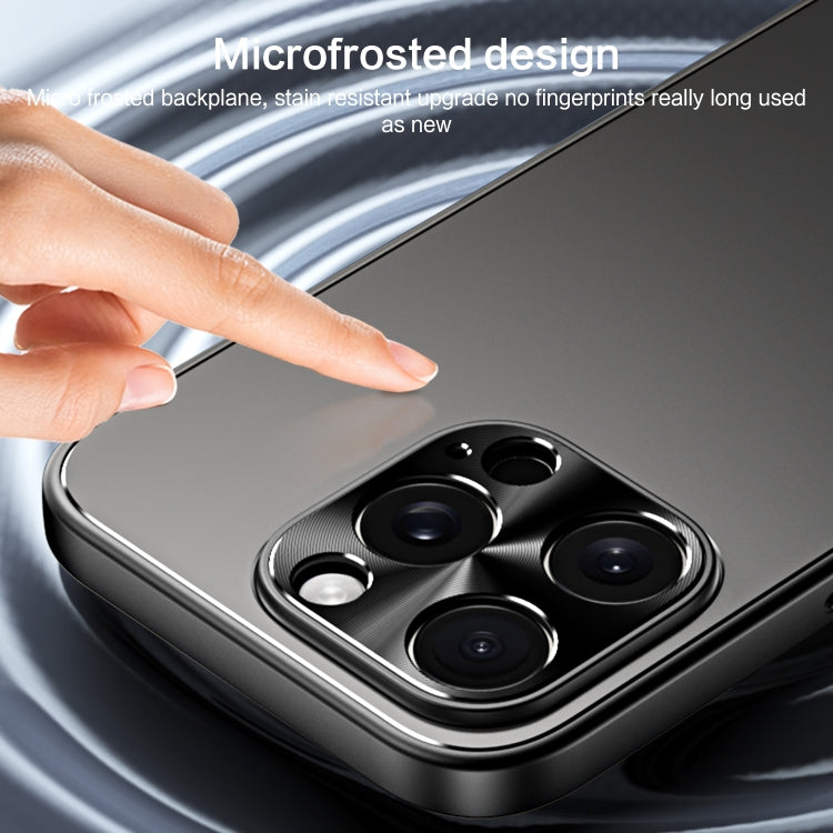 For iPhone 15 Pro Max R-JUST RJ-61 Electroplating Frosted TPU + PC Phone Case(Grey) - free shipping - PMC TechLife - Order now!