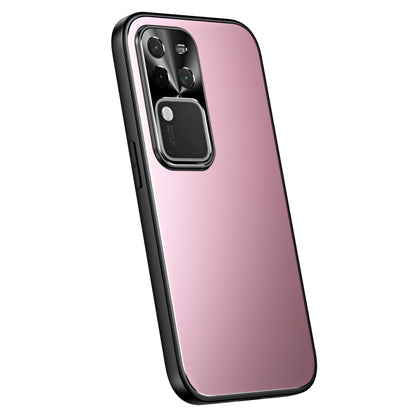 For vivo S18 Pro R-JUST RJ-61 Electroplating Frosted TPU + PC Phone Case(Pink) - S18 Pro Cases by R-JUST | Online Shopping South Africa | PMC Jewellery